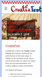 Mobile Screenshot of croatiafest.org