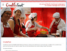 Tablet Screenshot of croatiafest.org